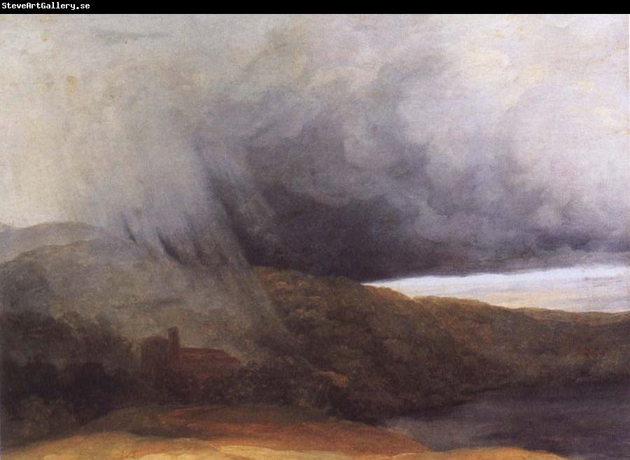 Pierre de Valenciennes Storm by the Banks of a Lake